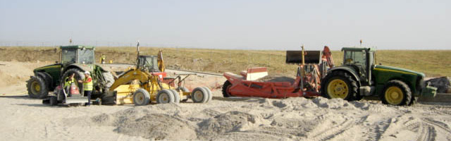 Maquinaria pesada para nivelación láser