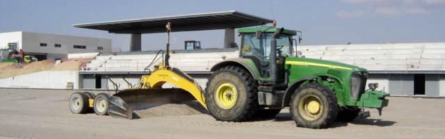 Nivelación láser de campo de fútbol